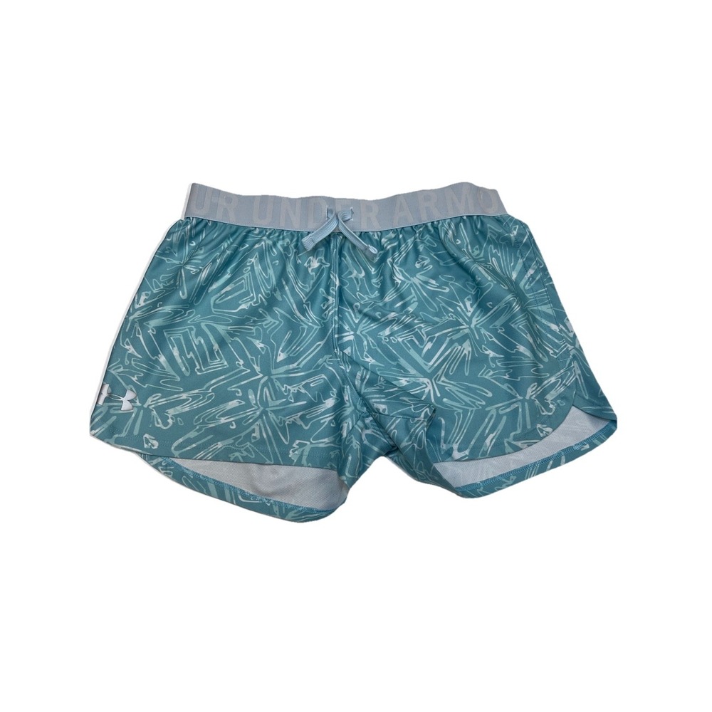 Under Armour Youth Large women's running shorts teal Size‎ YLG